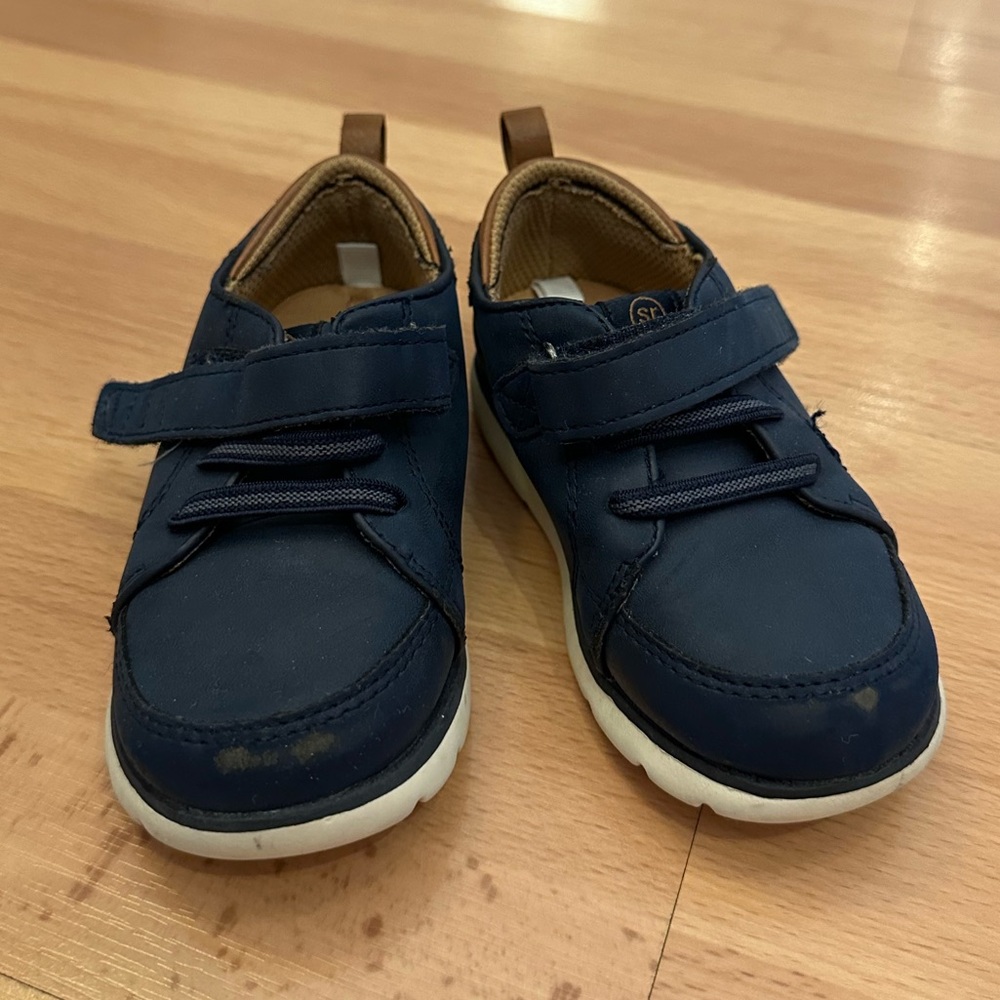 Stride Rite Navy Blue Kids Dress Shoes